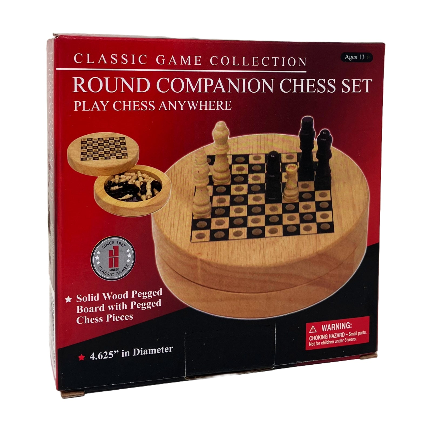 John Hansen Chess Set Round Companion Chess
