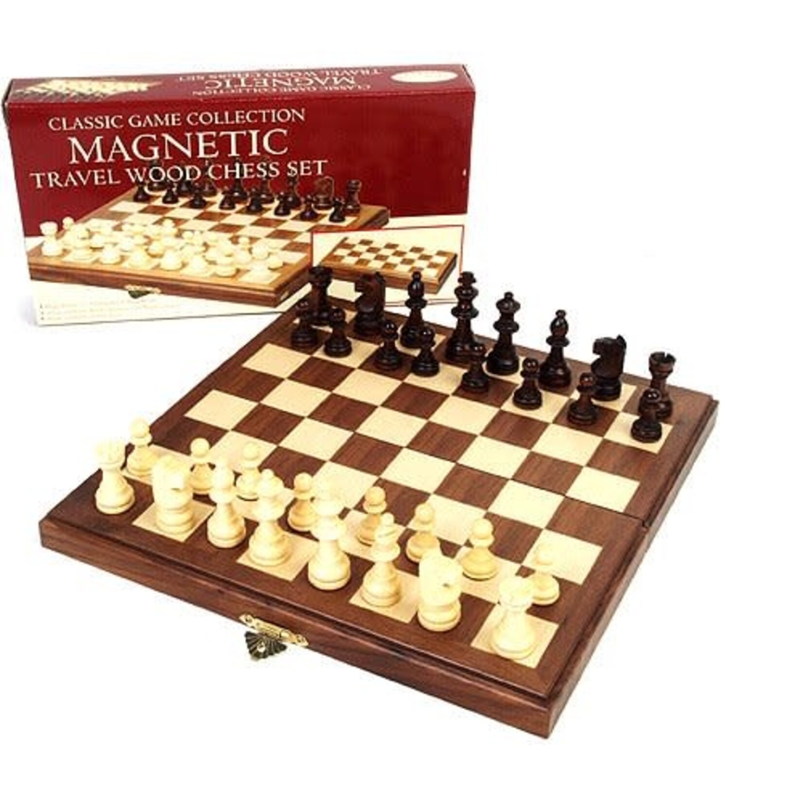 John Hansen Magnetic Folding Chess Set 8"