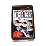 John Hansen Double 9 Color Dot Dominoes in Tin 55 ct