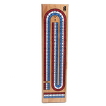 John Hansen Cribbage 3-Track Wood Red / White / Blue
