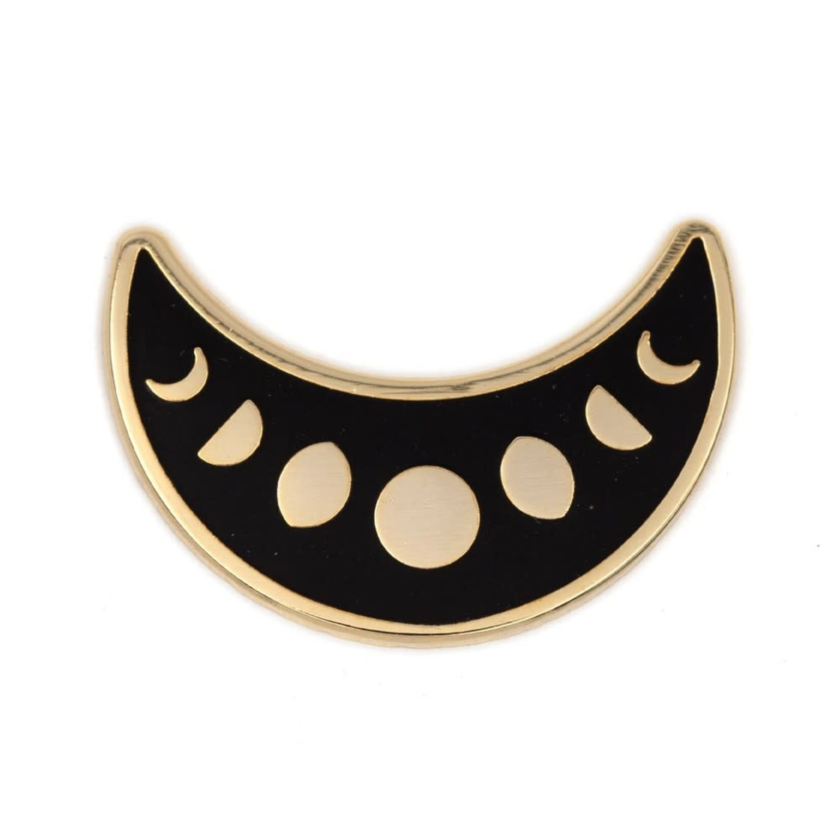 These Are Things Crescent Moon Phases Gold Enamel Pin