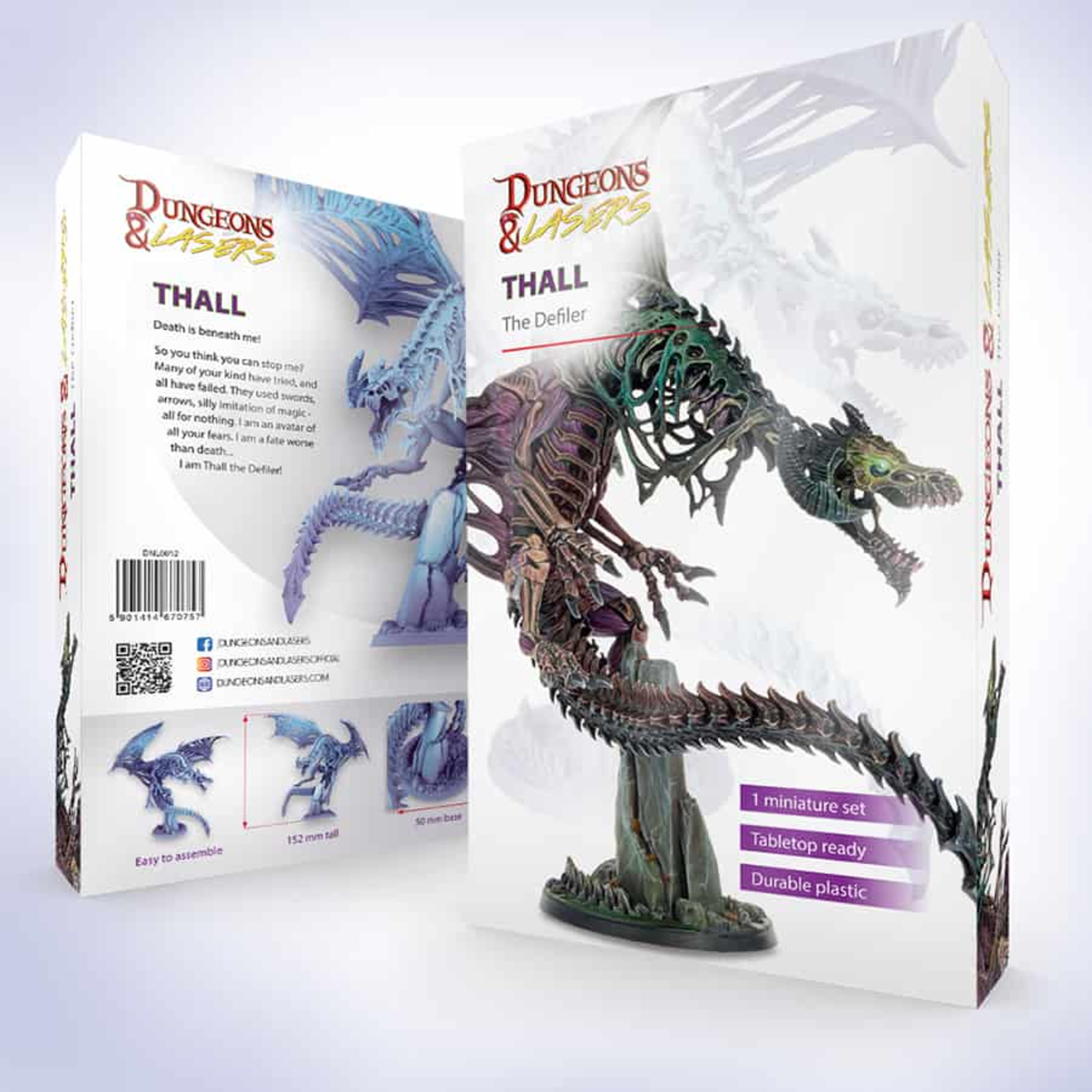 Archon Studios Dungeons and Lasers Dragon Minis Thall the Defiler