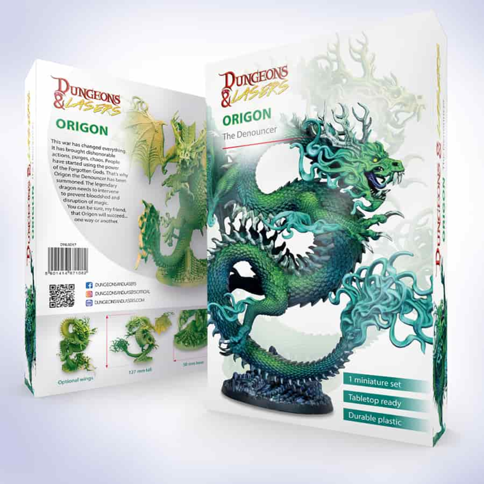 Archon Studios Dungeons and Lasers Dragon Minis Origon the Denouncer