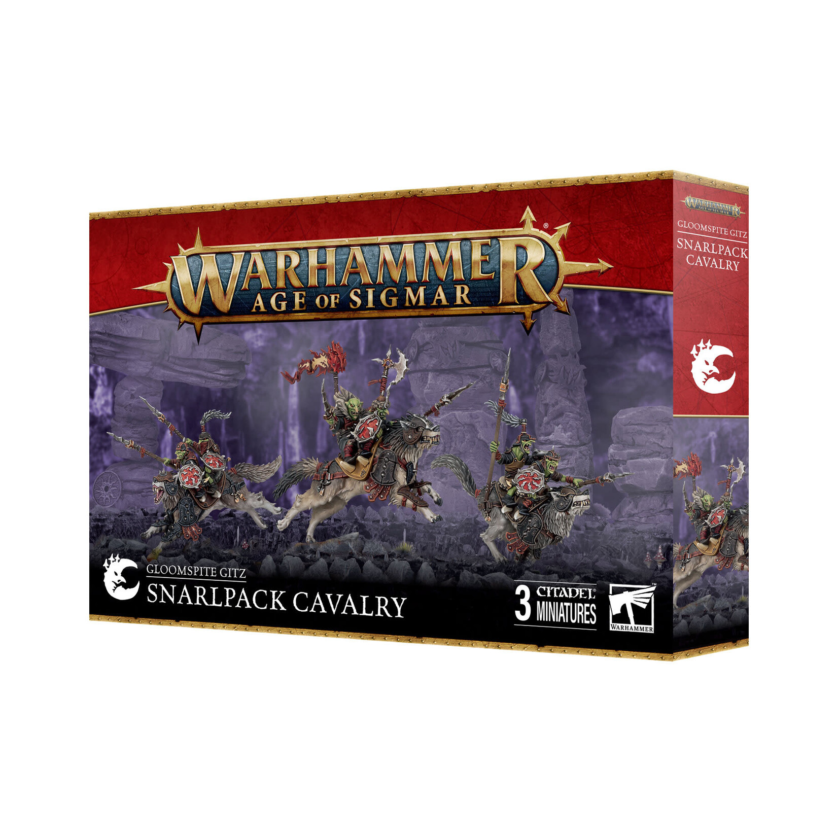 Games Workshop Warhammer Age of Sigmar Destruction Gloomspite Gitz Snarlpack Cavalry