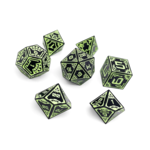 Norse Foundry Space Dice Aurora Lights Alloy Metal Polyhedral 7 die set