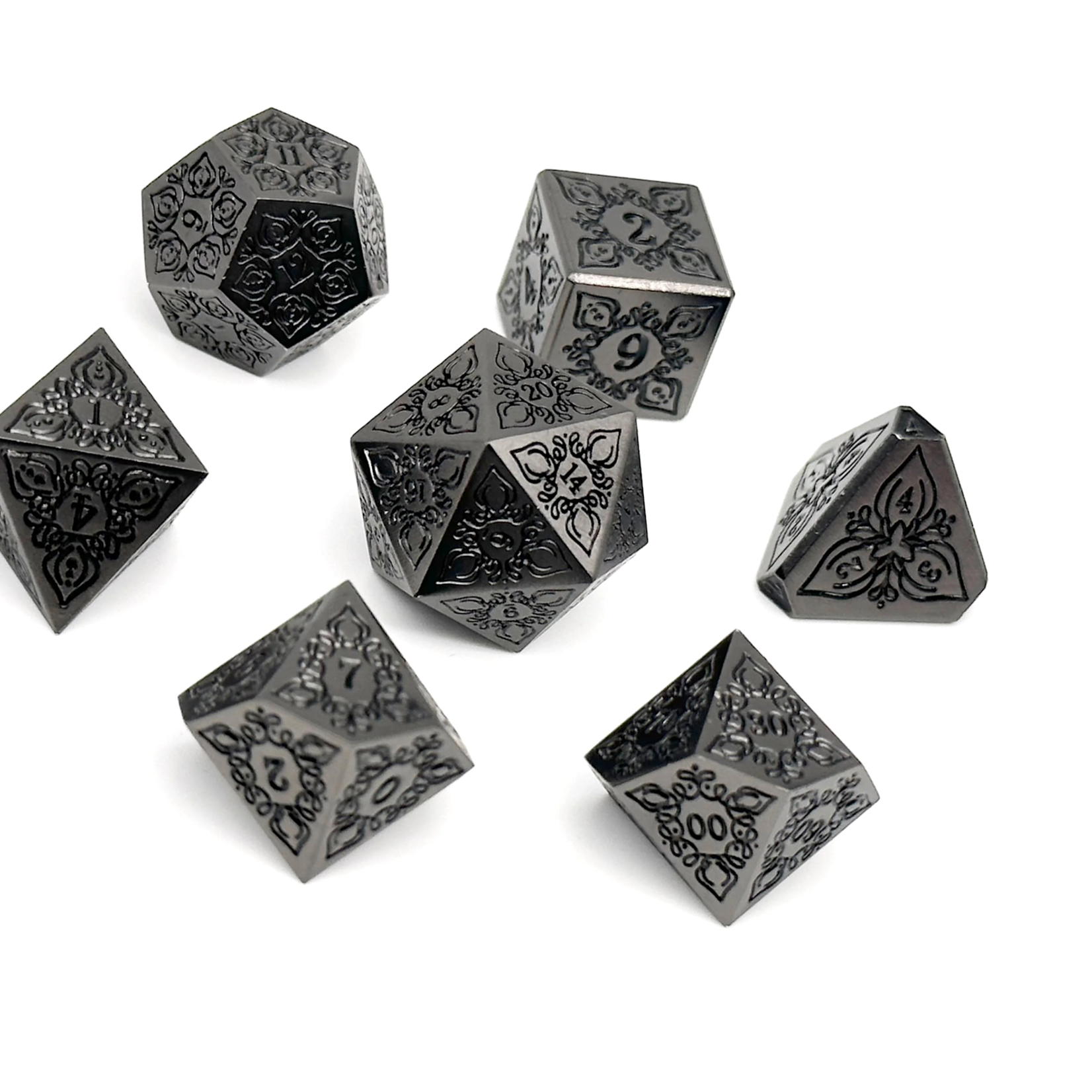Norse Foundry Feyweave Shadowfell Metal Polyhedral 7 die set