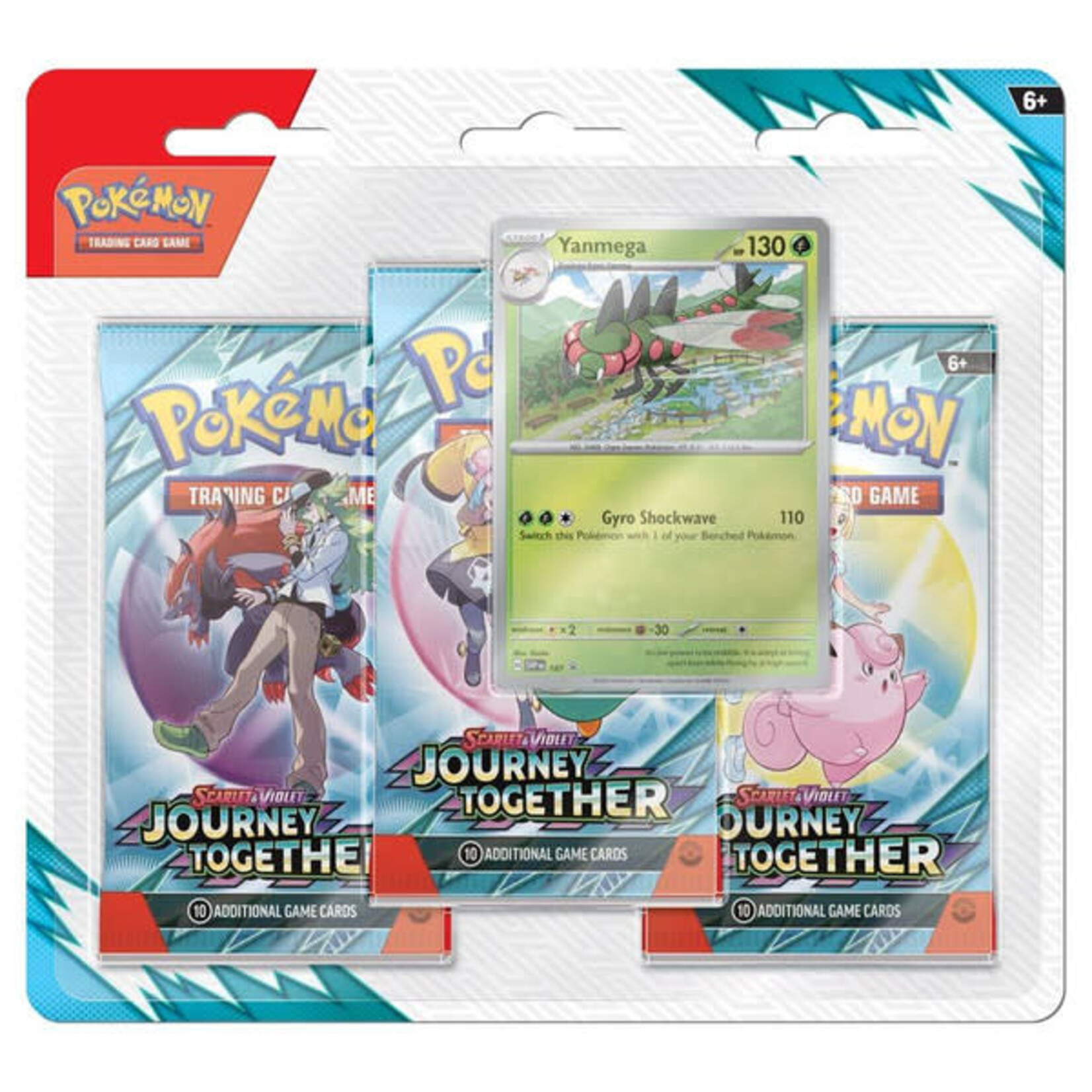 Pokemon Company International Pokemon Scarlet and Violet Journey Together 3-Pack Booster Blister Yanmega