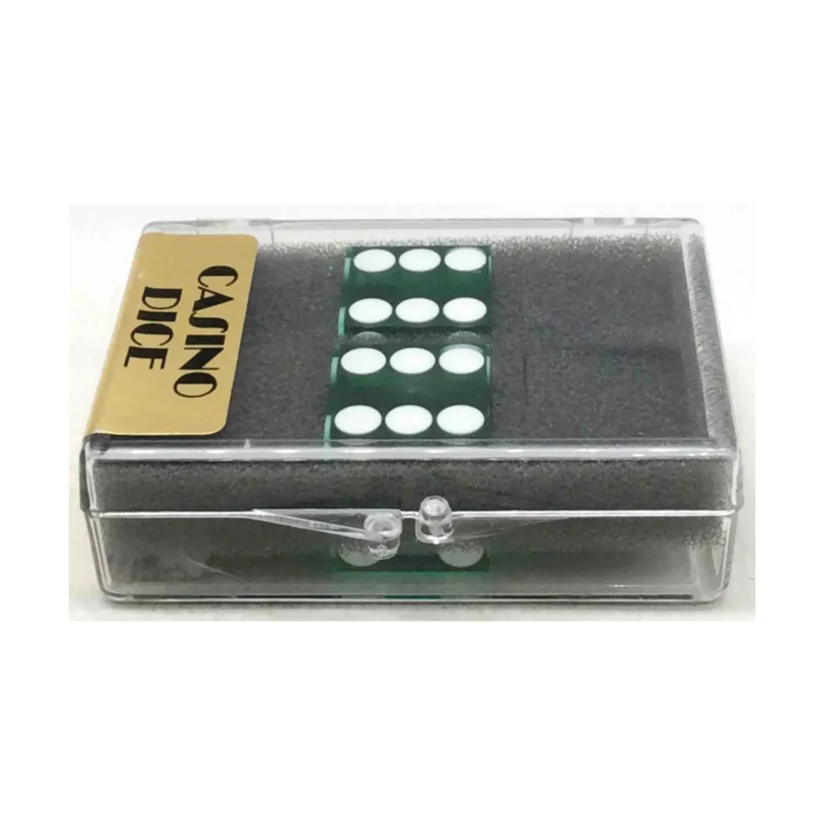 Koplow Precision Casino Dice Green w/ White d6 2 ct