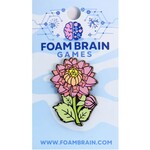 Foam Brain Games Hollow Hearts Dice Dahlia Enamel Pin