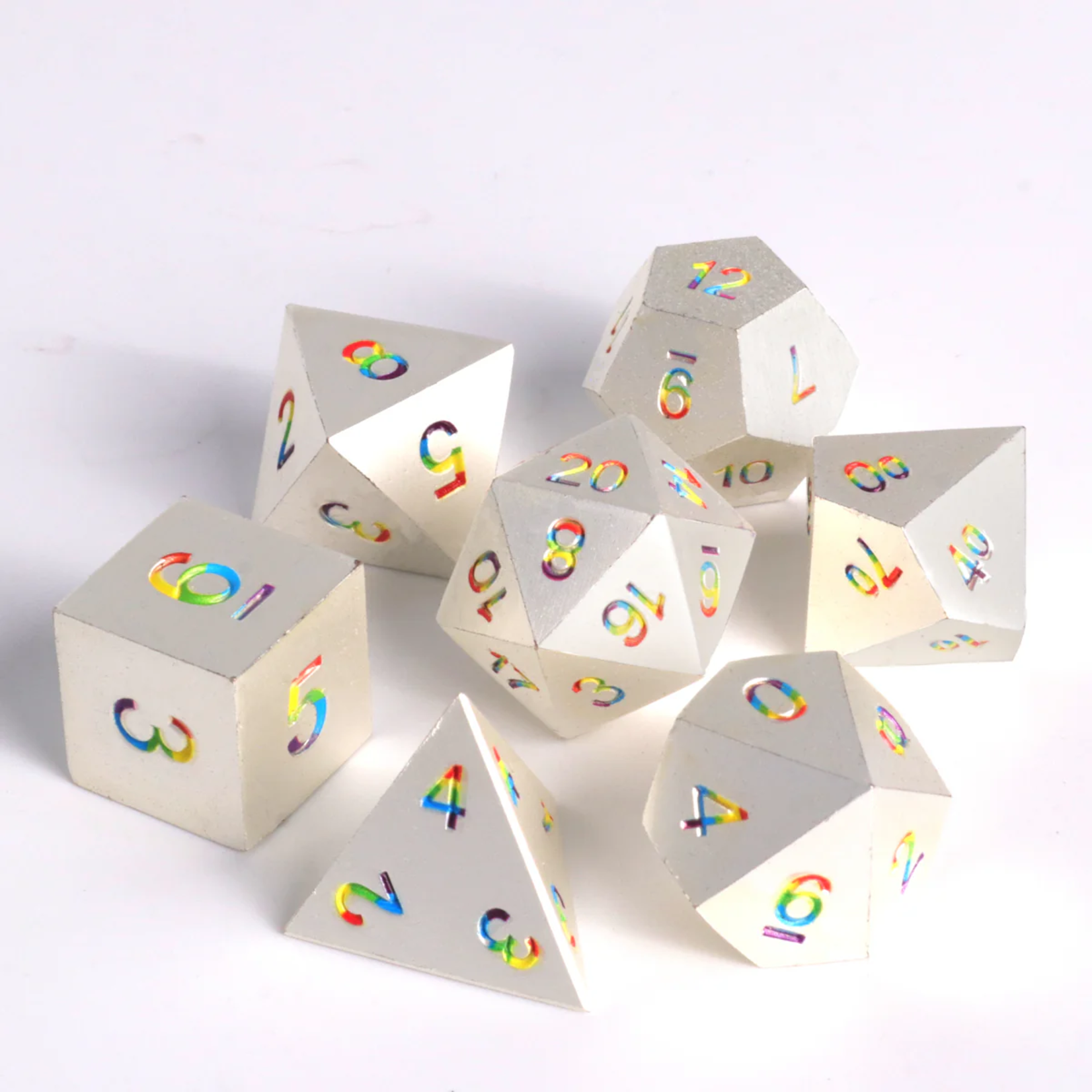 Die Hard Bright Rainbow Metal Polyhedral 7 die set