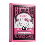 US Playing Card Co. Playing Cards Bicycle Hello Kitty Black and Pink