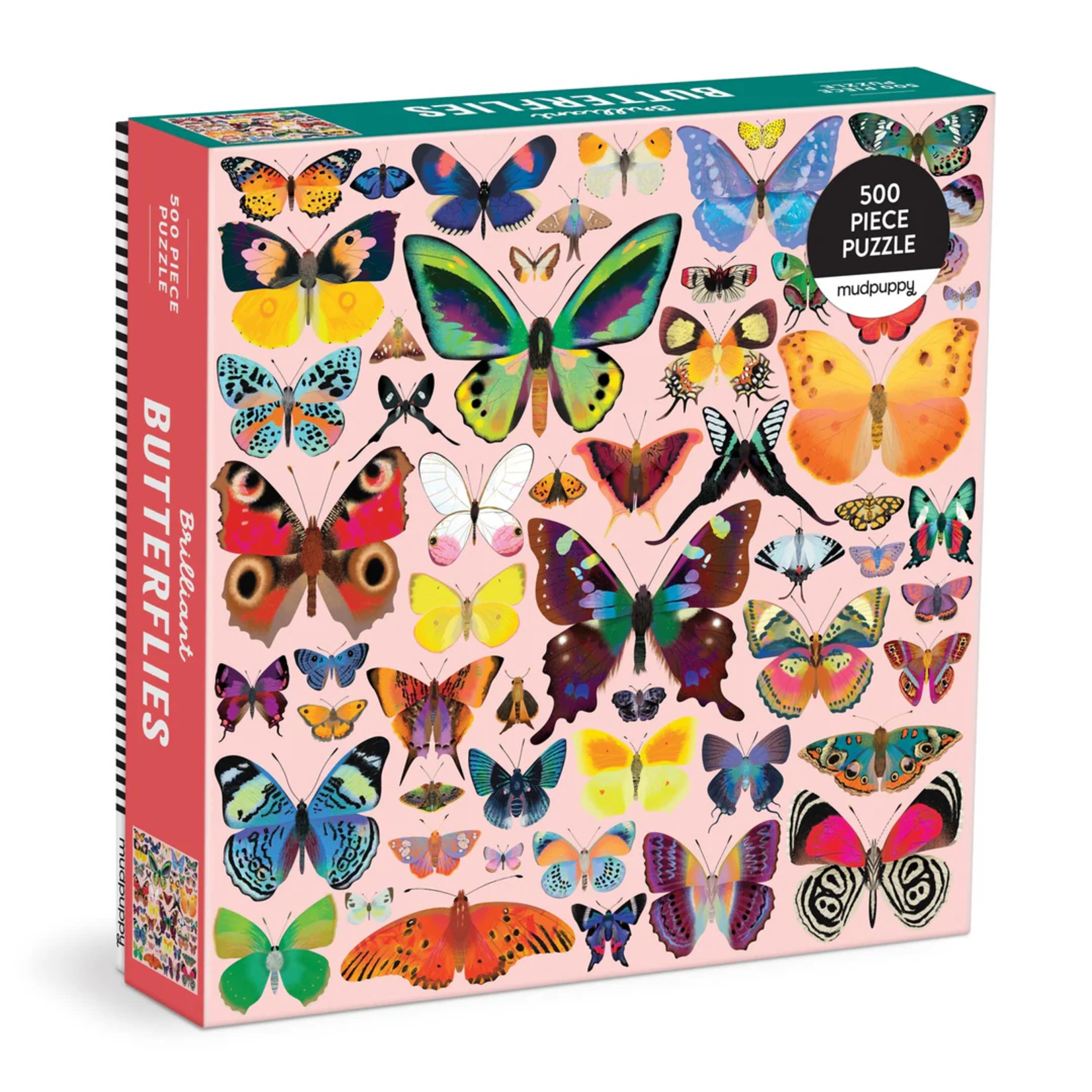 Mudpuppy 500 pc Family Puzzle Brilliant Butterflies