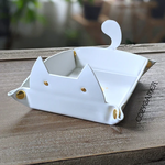Fennek and Finch Cat Dice Rolling Tray White
