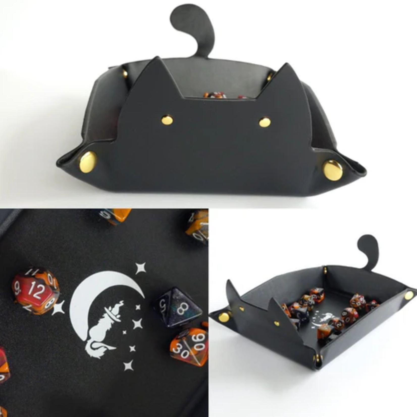 Fennek and Finch Cat Dice Rolling Tray Black