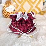 Fennek and Finch Starry Red Multipocket Large Dice Bag