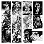 The Arcane Library Shadowdark RPG 12 Premade 1st Level Character Cards