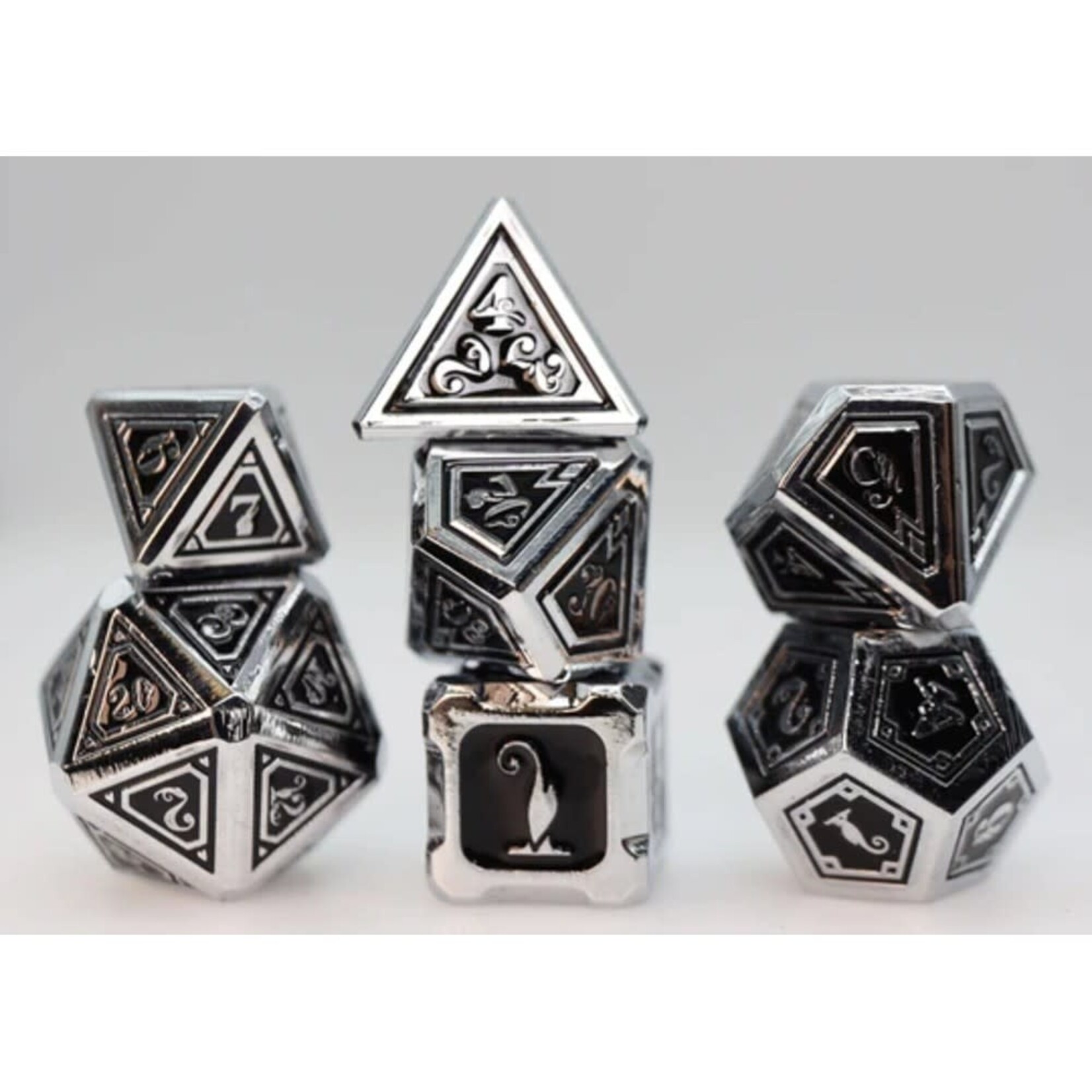 Foam Brain Games Alchemist Metals Necrotic 7 die set