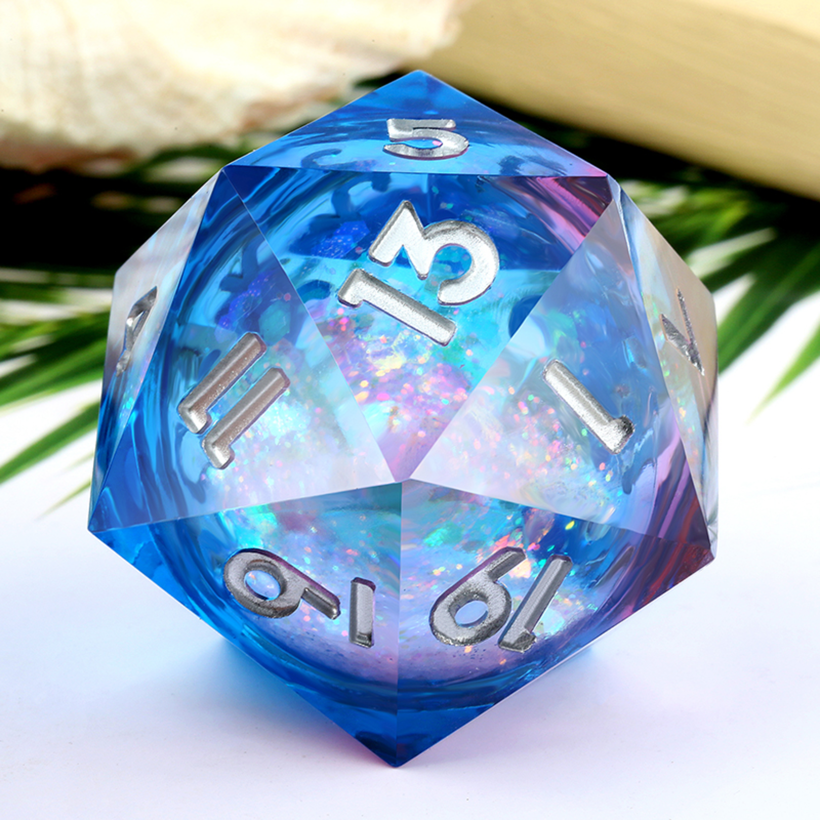 Dice Habit Jumbo d20 Ice Castle