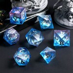 Dice Habit Liquid Core Ice Castle Polyhedral 7 Die Set