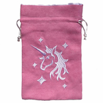 Black Oak Workshop Pink Unicorn Dice Bag
