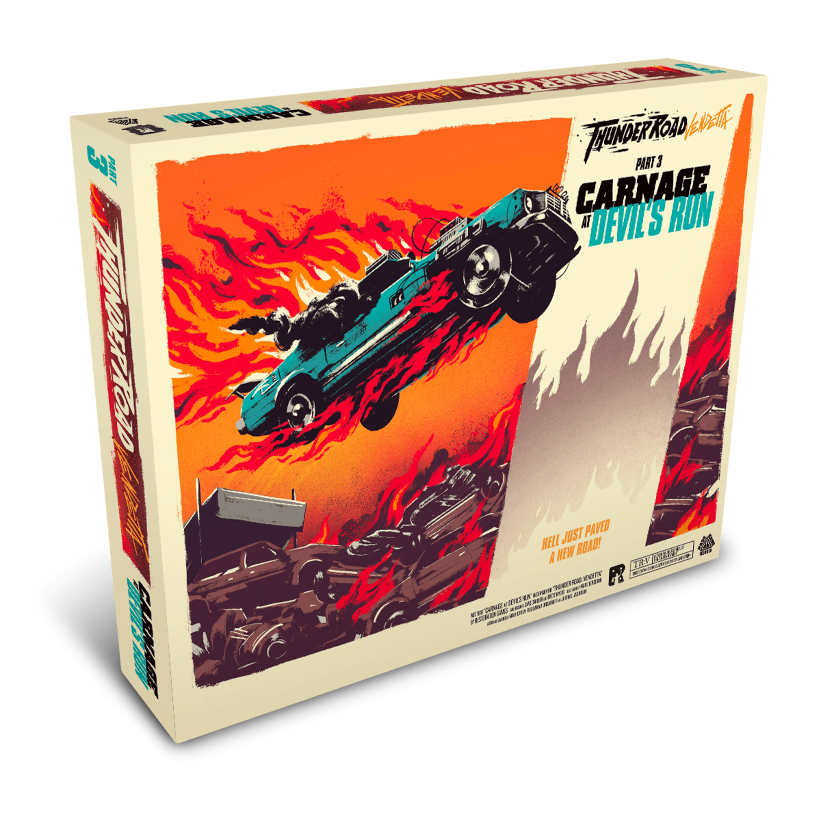 Restoration Games Thunder Road Vendetta Carnage at Devil's Run Expansion