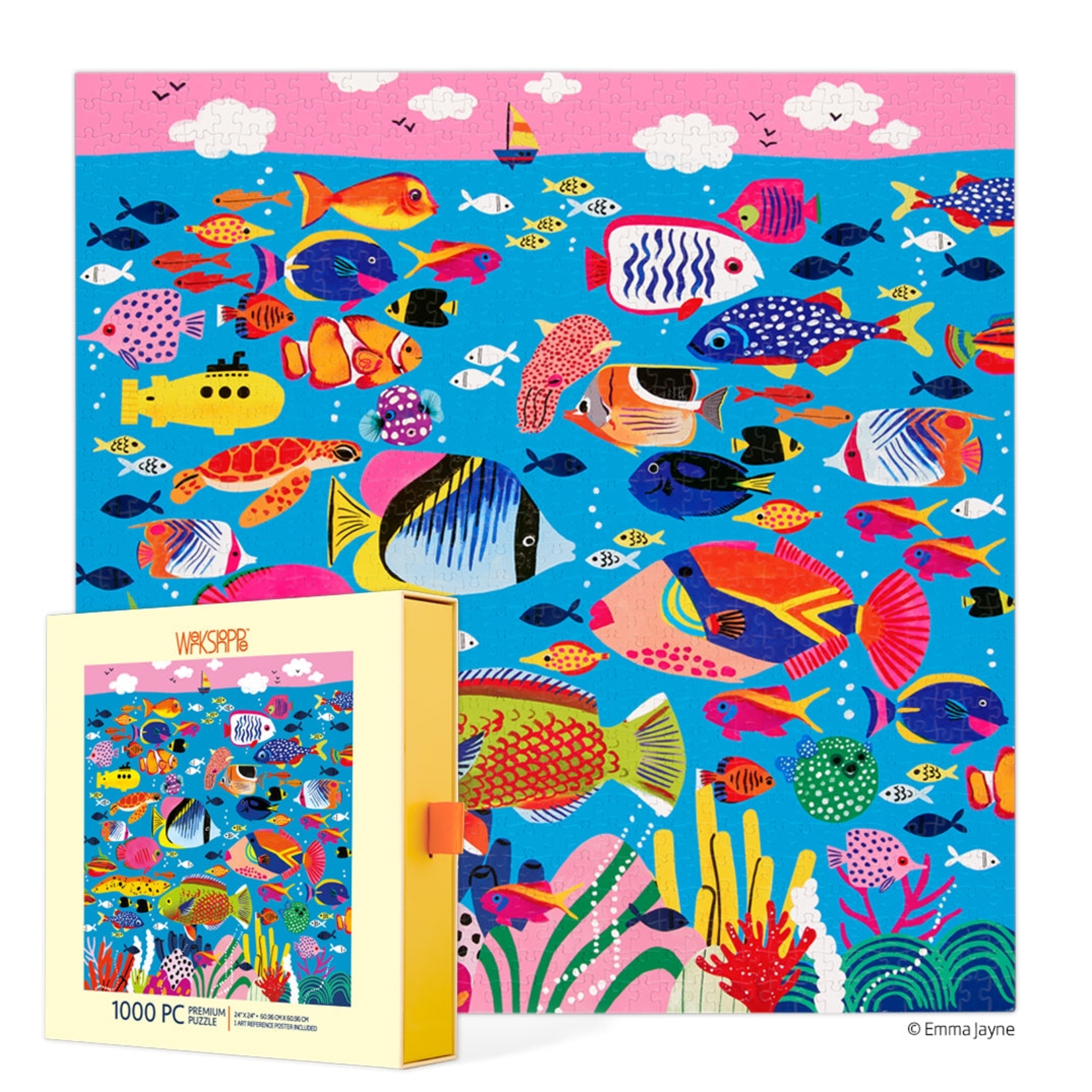 WerkShoppe 1000 pc Puzzle Colorful Ocean