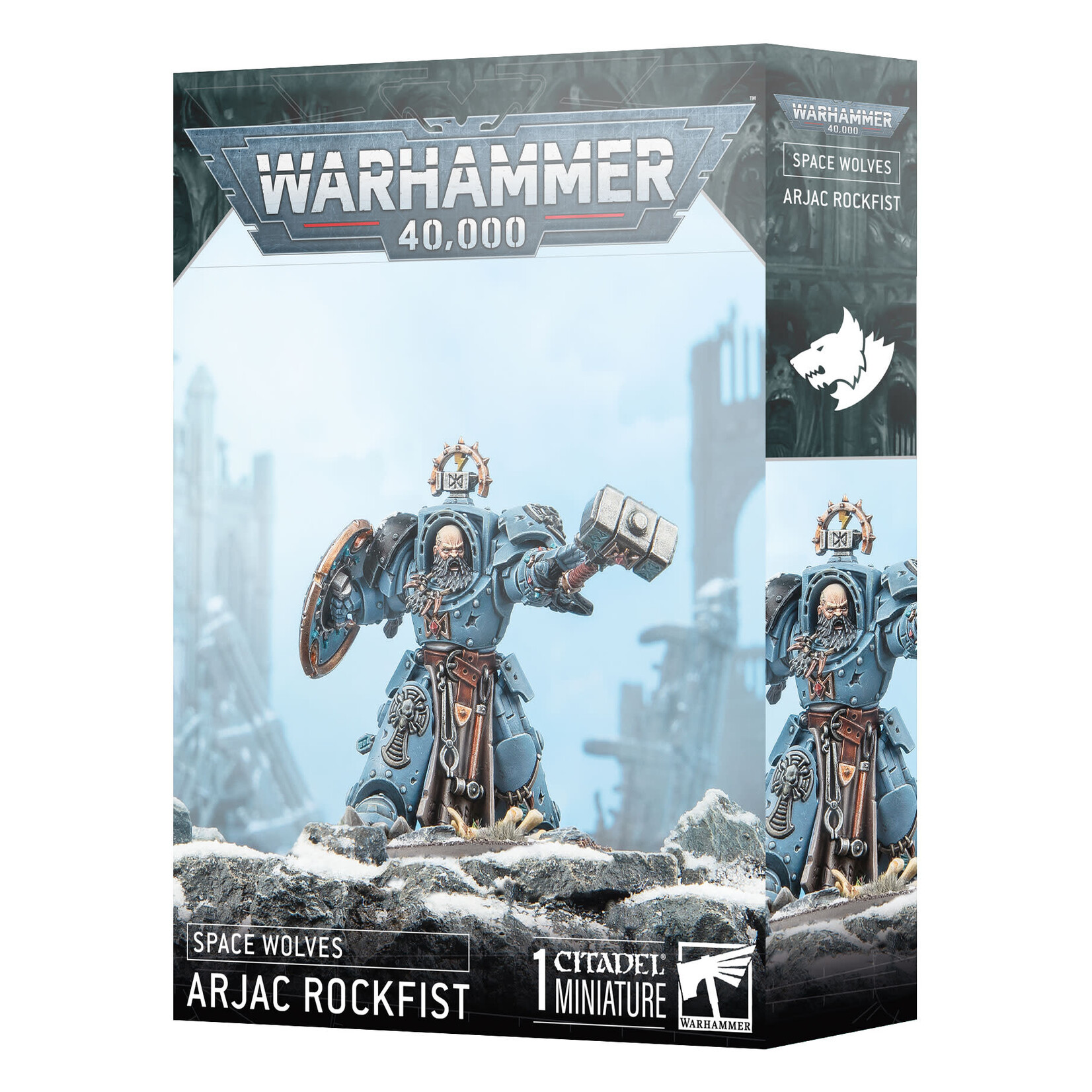 Games Workshop Warhammer 40k Space Marines Space Wolves Arjac Rockfist