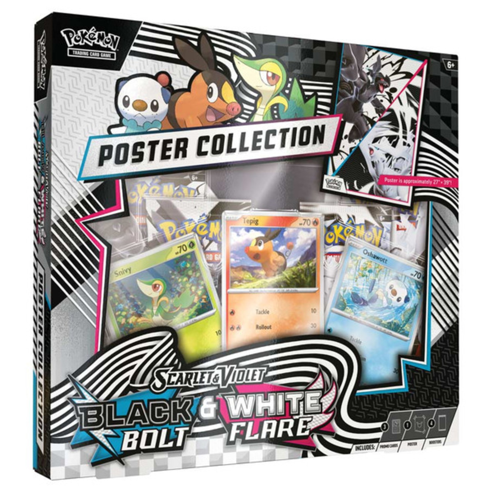 Pokemon Company International Pokemon Scarlet and Violet Black Bolt White Flare Poster Collection