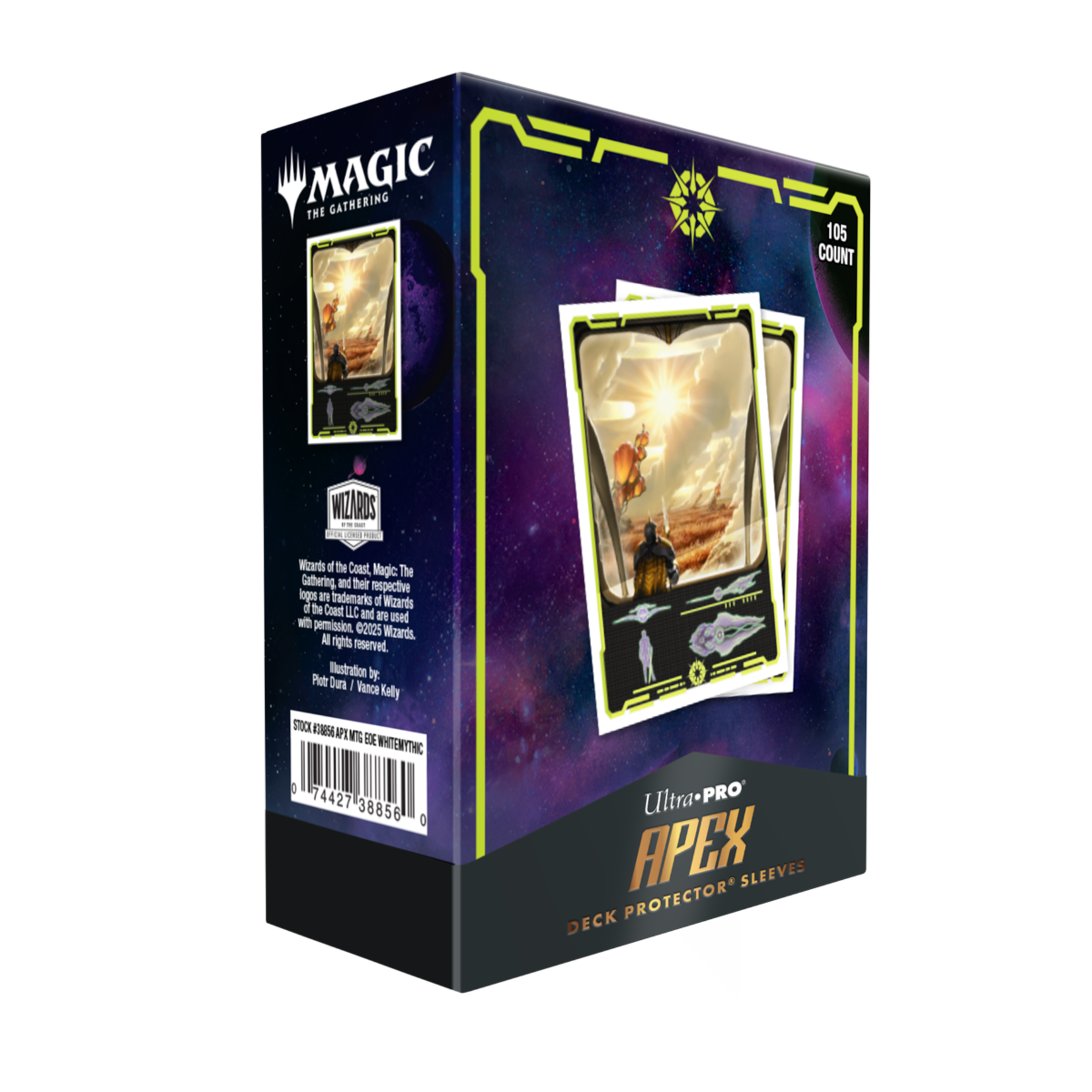 Ultra Pro Ultra Pro Magic Apex Deck Protector Sleeves 105 ct Edge of Eternities Adagia Windswept Bastion