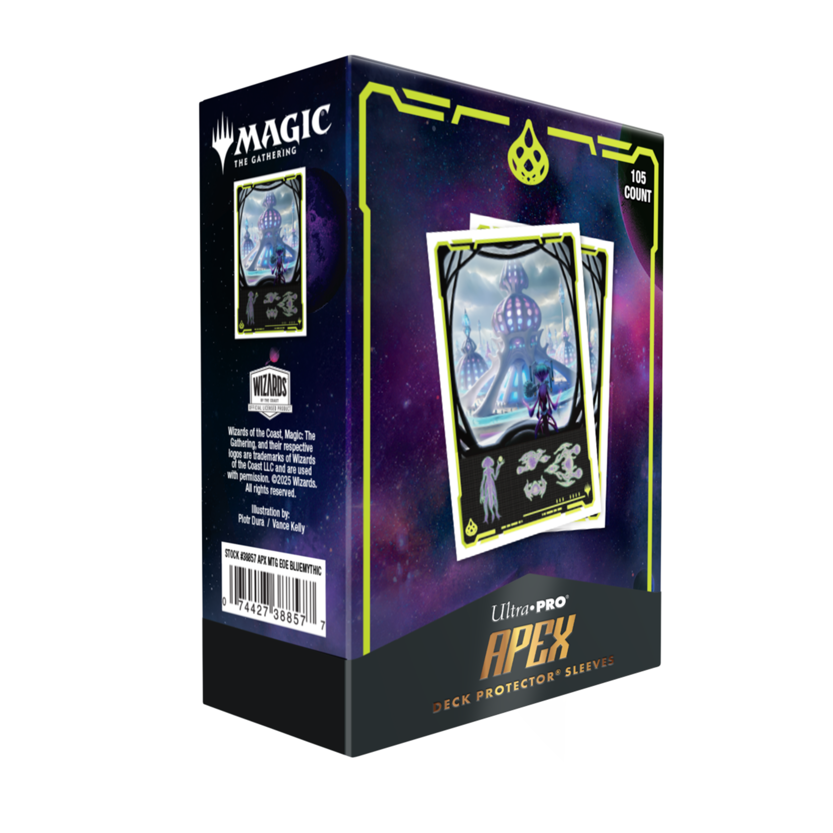 Ultra Pro Ultra Pro Magic Apex Deck Protector Sleeves 105 ct Edge of Eternities Uthros Titanic Godcore