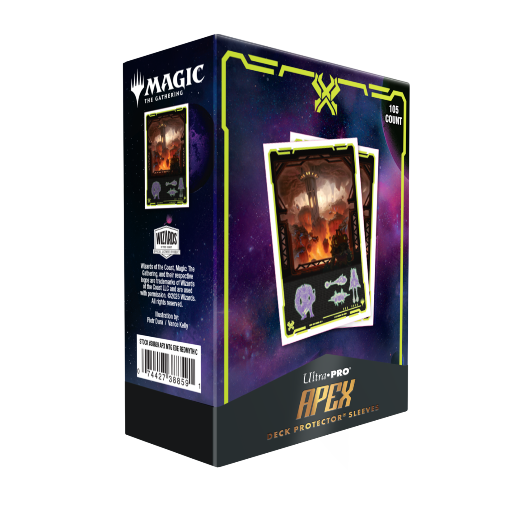 Ultra Pro Ultra Pro Magic Apex Deck Protector Sleeves 105 ct Edge of Eternities Kavaron Memorial World