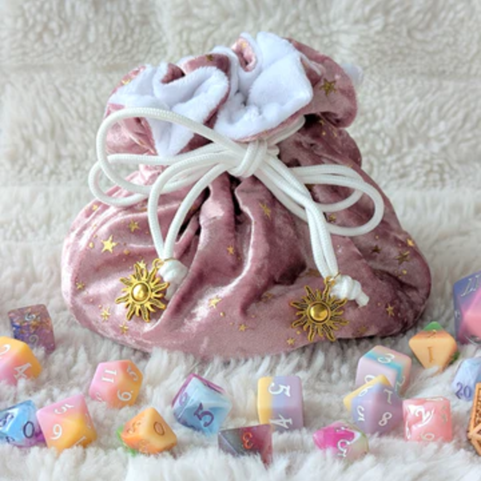 Fennek and Finch Starlit Rose Multipocket Large Dice Bag