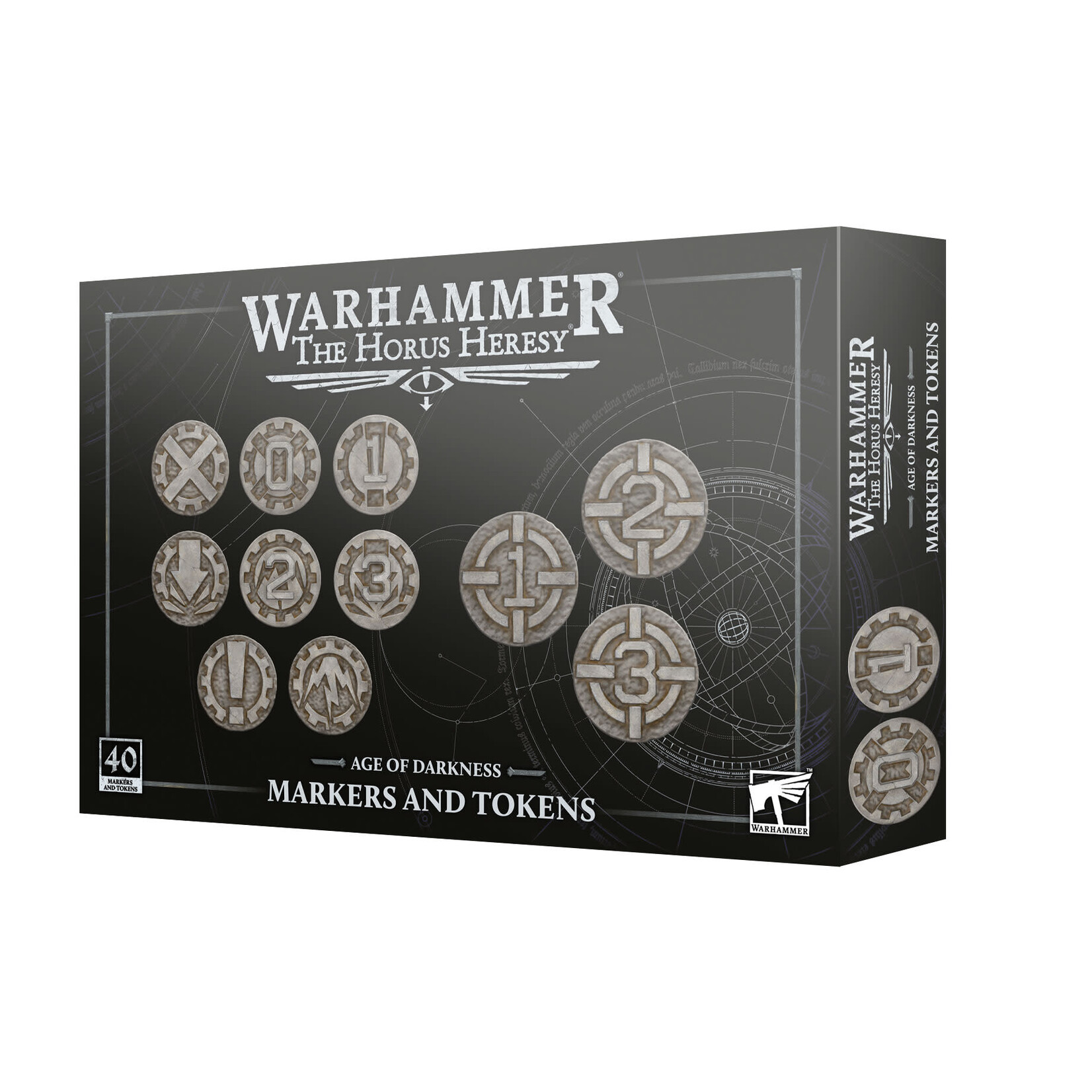 Games Workshop Warhammer Horus Heresy Age of Darkness Markers and Tokens