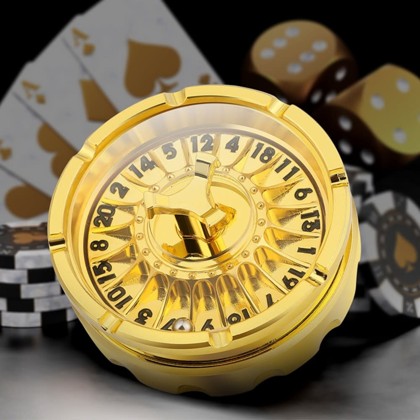 Dice Habit Roulette Dice d20 Gold