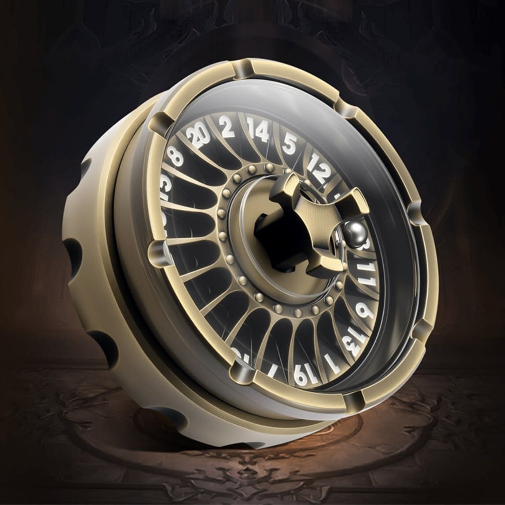 Dice Habit Roulette Dice d20 Brass