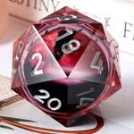 Dice Habit XL Jumbo D20 Dice Dragon Eye Red