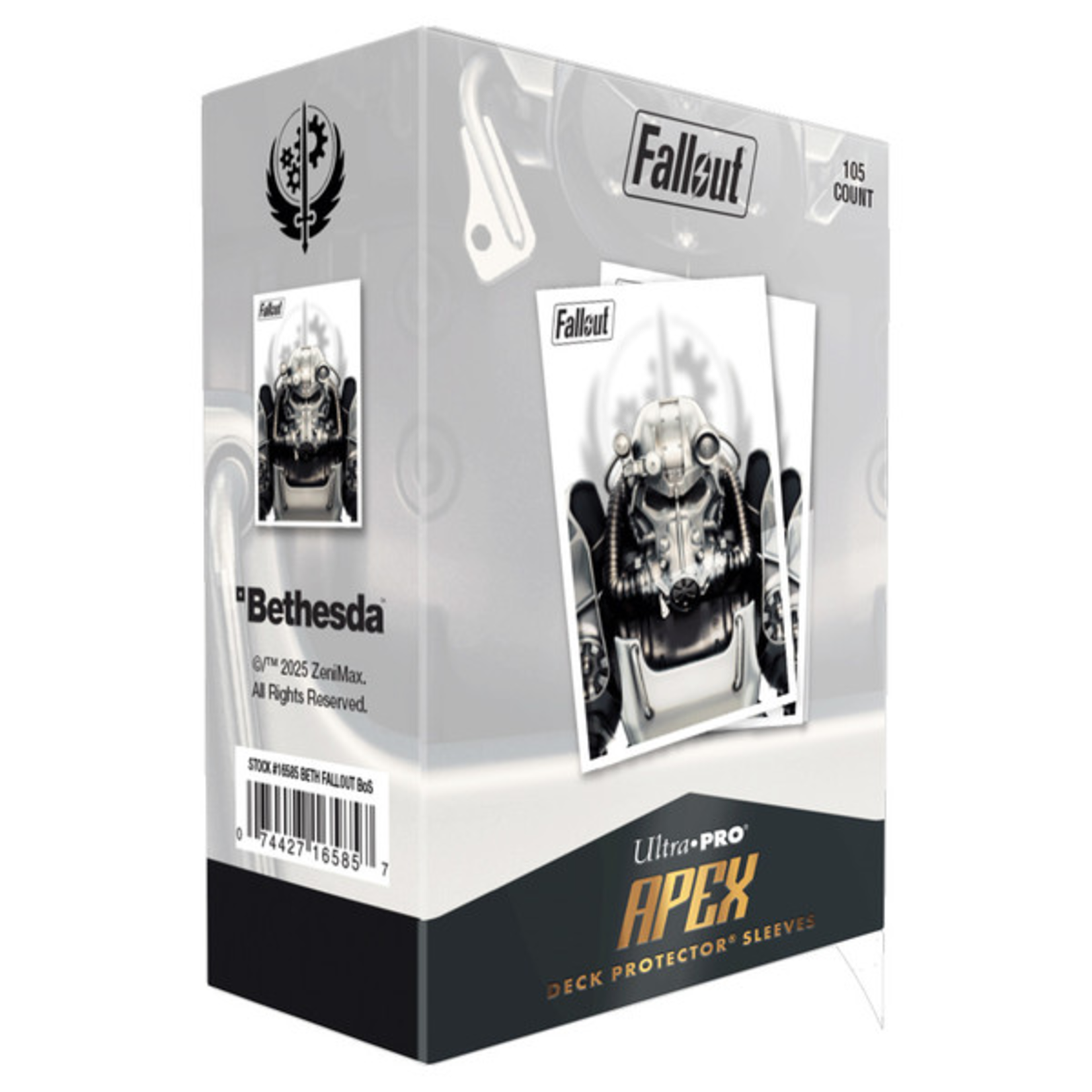 Ultra Pro Ultra Pro Fallout Brotherhood of Steel APEX Sleeves 105 ct