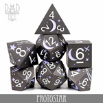 DND Dice DND Dice Protostar Metal Polyhedral 7 die set