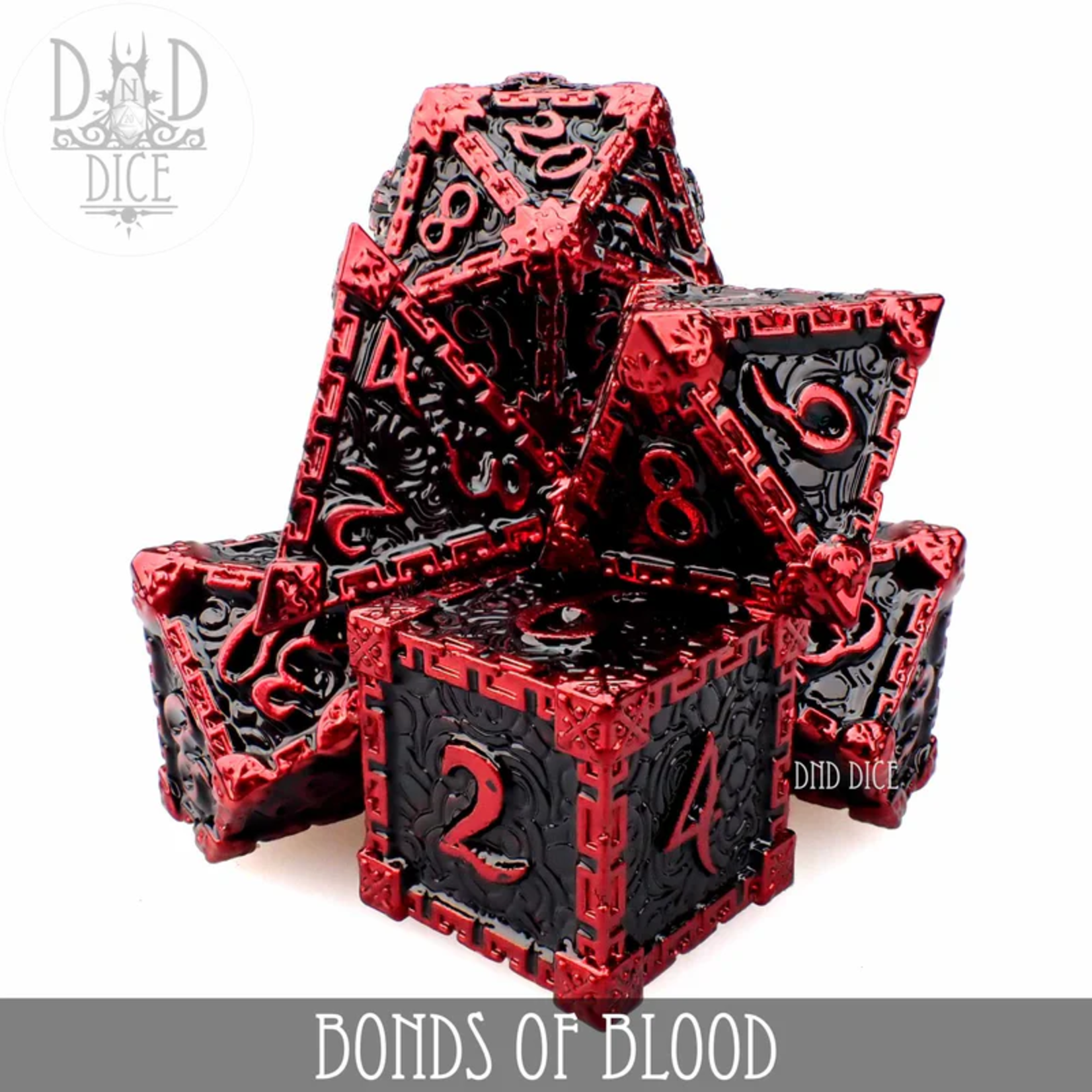 DND Dice DND Dice Bonds of Blood Polyhedral 7 die set