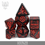 DND Dice DND Dice Space Dice Voyager Polyhedral 7 die set