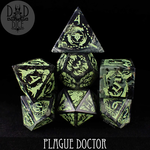 DND Dice DND Dice Plague Doctor Gemstone Polyhedral 7 die set