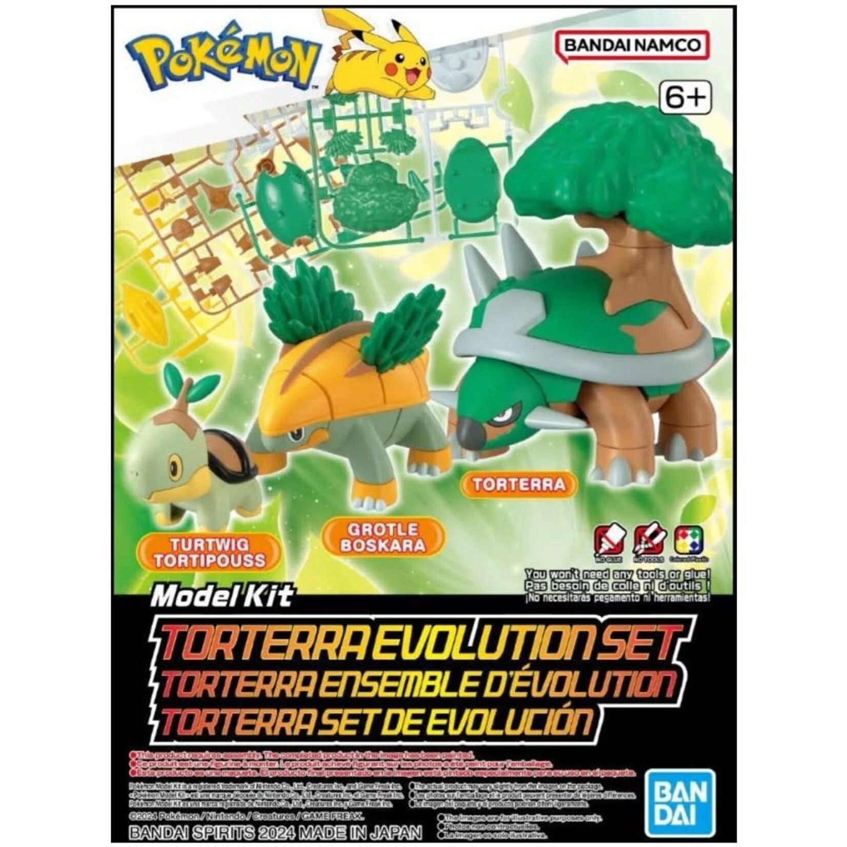 Bandai Pokemon Model Kit Torterra Evolution Set