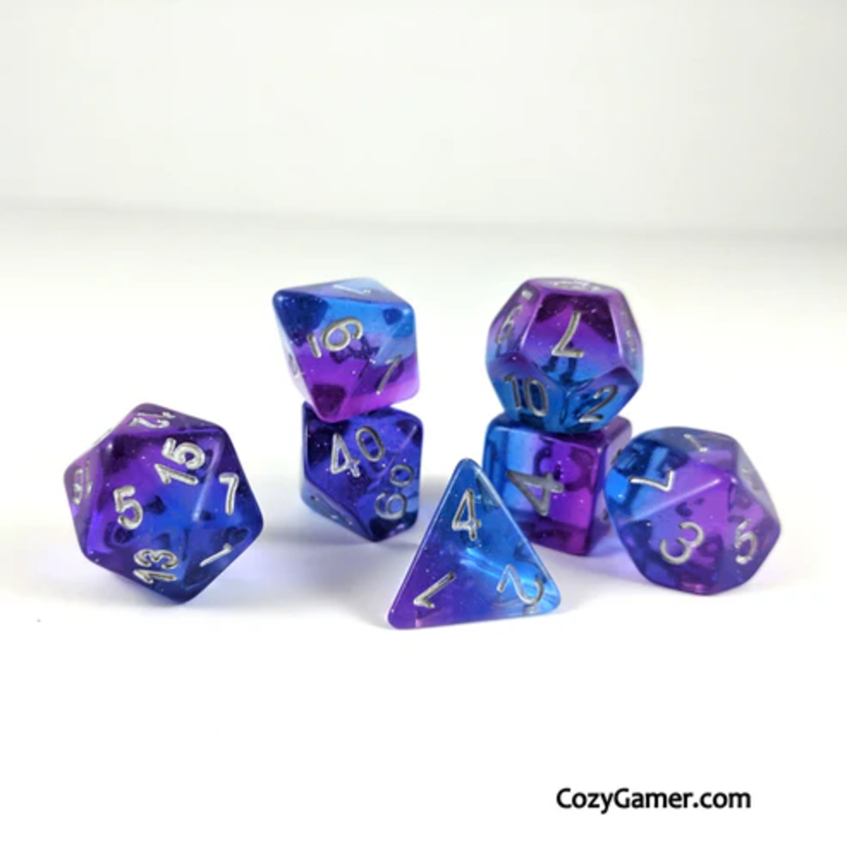 Fennek and Finch Twilight DND Polyhedral 7 die set