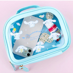 K-Wonderland Sanrio Characters Clear Multi Cosmetic Pouch Organizer Bag Cinnamoroll