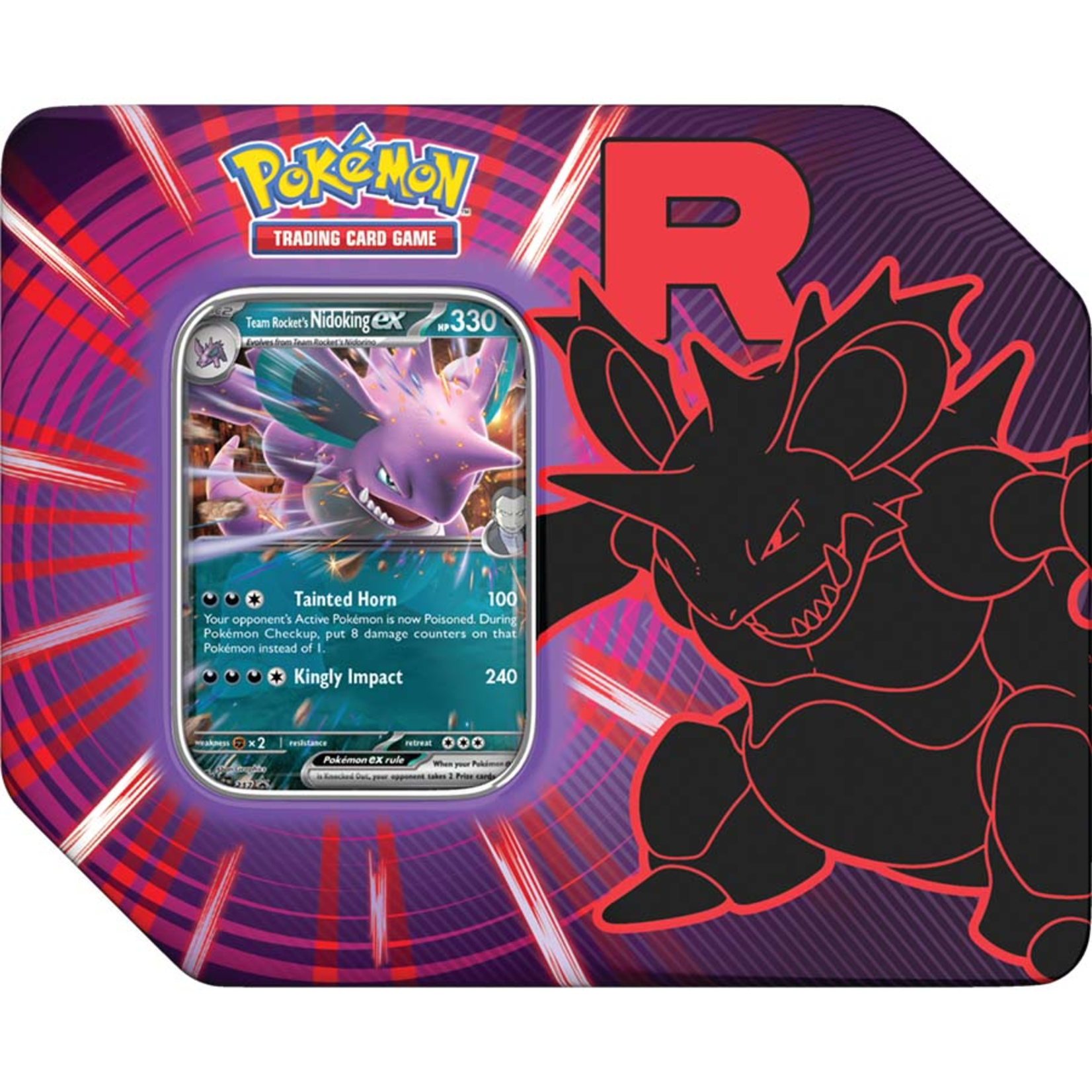 Pokemon Company International Pokemon Team Rocket Tin Nidoking ex