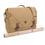 Enhance Gaming Enhance Tabletop Canvas Messenger Bag with Vegan Leather Accents