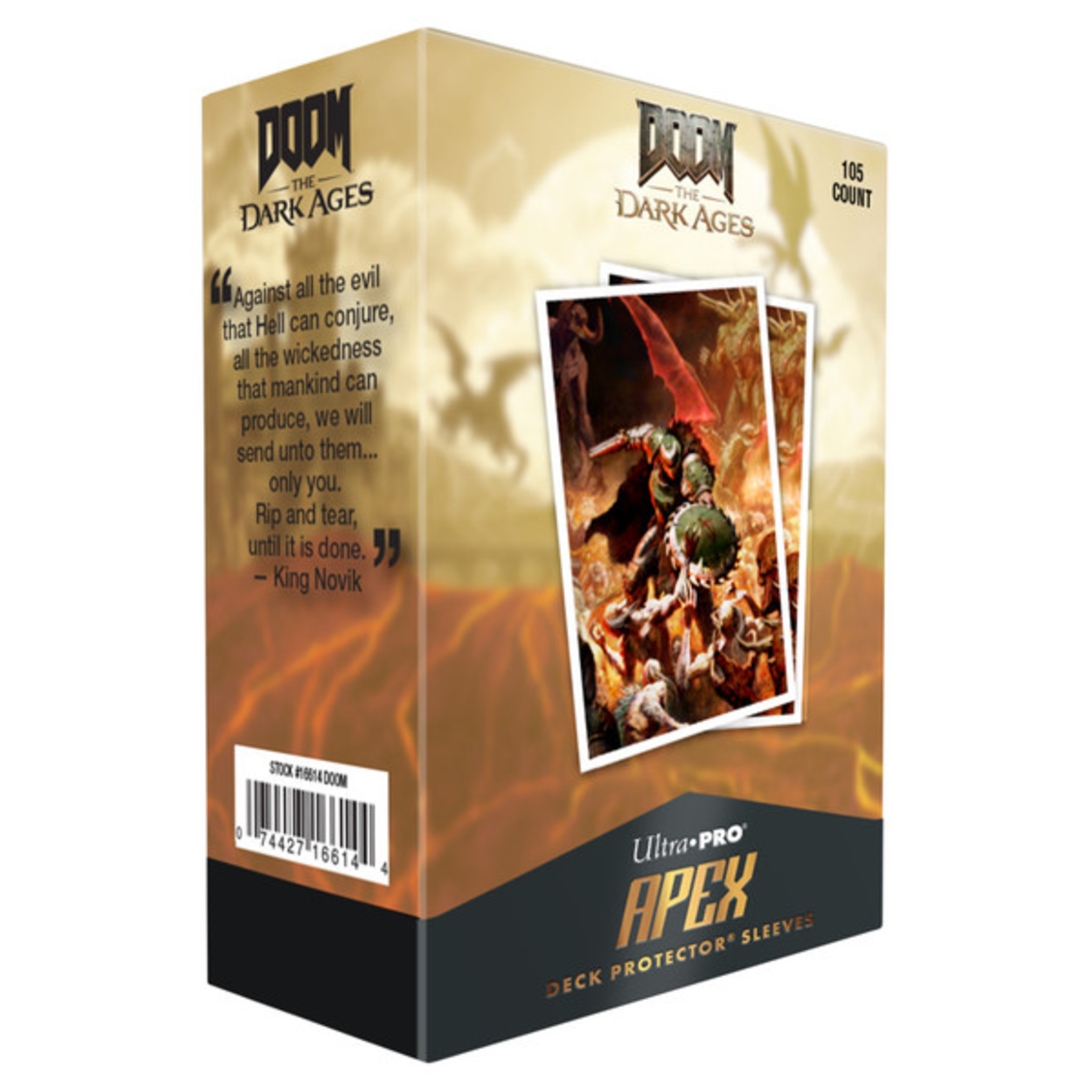 Ultra Pro Ultra Pro Doom The Dark Ages Onslaught APEX Sleeves 105 ct