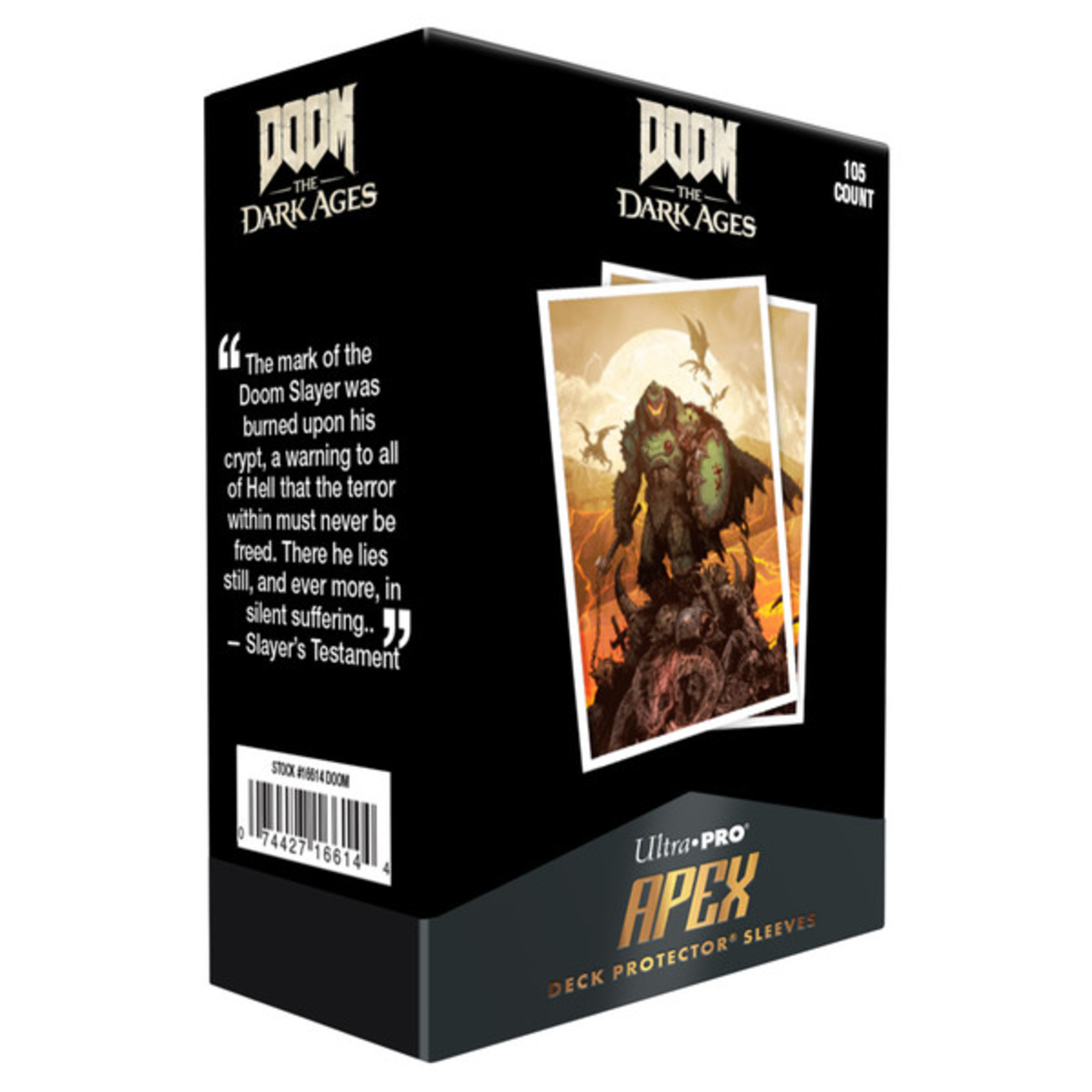 Ultra Pro Ultra Pro Doom The Dark Ages Wrath APEX Sleeves 105 ct