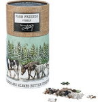 Primitives by Kathy 1000 pc Puzzle Farm Friends Winter Parade