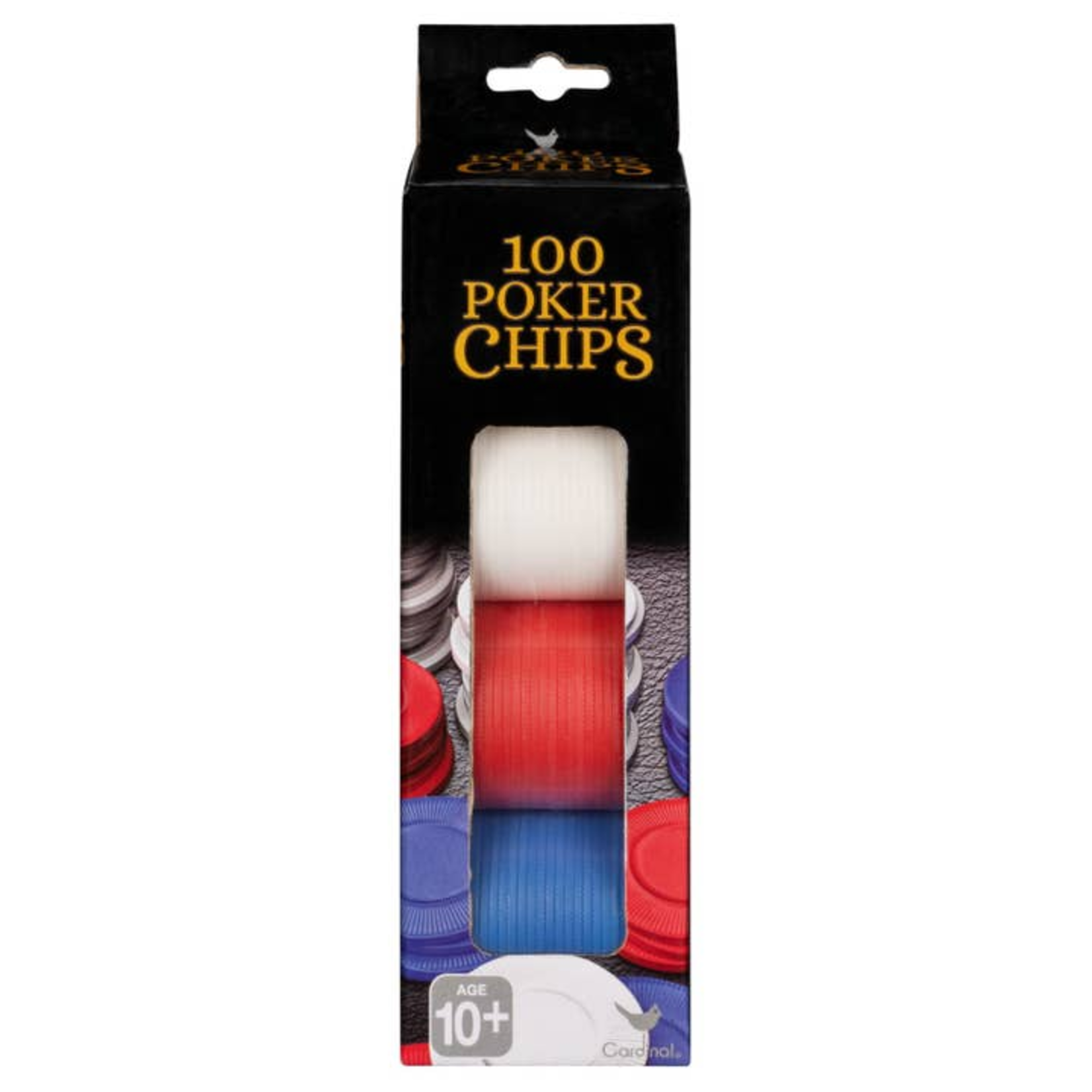 Cardinal Cardinal Red White and Blue Poker Chips 100 ct